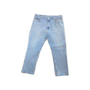 Wrangler Work Blue Jeans Men's 40x29 Light Wash 97601SB Cowboy Rugged Workwear